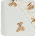 Jollein Бебешки чаршаф с ластик Jollein - Teddy Bear, 60 x 120 cm (560276) - baby