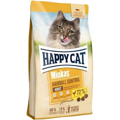Happy Cat Minkas Hairball Control suché kuřecí 4 kg
