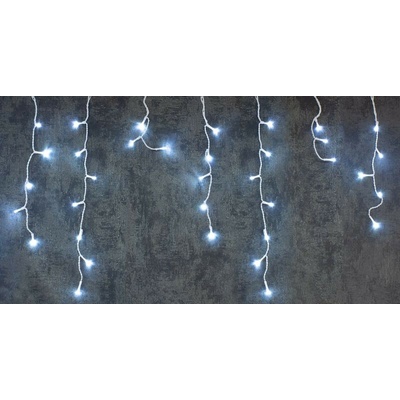 Reťaz MagicHome Vianoce Icicle, 360 LED studená biela, cencúľová, jednoduché svietenie, časovač, 230 V, 50 Hz, IP44, exteriér, o