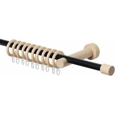 Inteza COMBO kovová tyčová garniža 19mm Čierna, 160cm