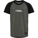 Horsefeathers Детска фланелка с къс ръкав за колоездене Horsefeathers Kid's Spike Bike Jersey Cycling jersey - Chimera / Black - размер XL (756-0253-0115)