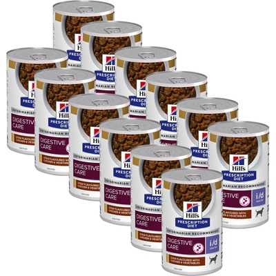 Hill's Hill s Prescription Diet i/d Low Fat Stew Грижа за храносмилането консерви за кучета 12 x 354 г