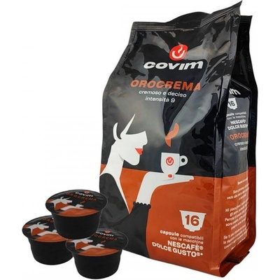 Covim Orocrema 16 бр в плик Кафе на капсули съвместими с Dolce Gusto