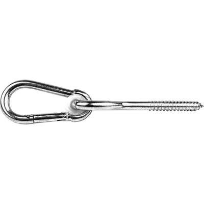 WT WINTECH Hák houpačkový s vrutem kyvný s karabinou 10,6x230mm ZB - VX-TKRC106230V