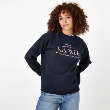 Jack Wills Блуза Jack Wills Hunston Graphic Crew Neck Sweatshirt - Navy