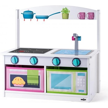 Woodyland Дървена кухня и пейка, 2 в 1 (90258)