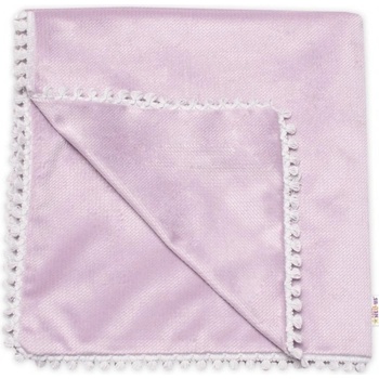 Baby Nellys Detská deka Velvet orgovánová