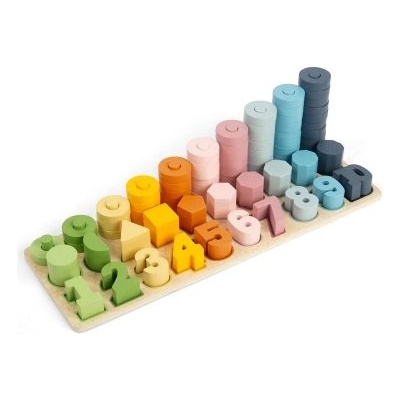 Bigjigs Toys Дървена игра за броене от 1 до 10 -Bigjigs (036011)