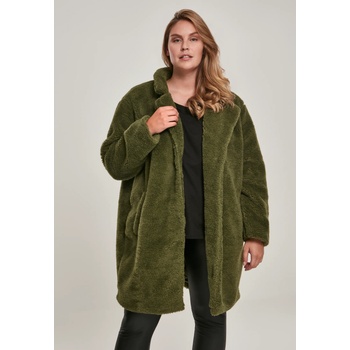 Image 1 of Urban Classics Дамско палто в цвят маслина Urban Classics Ladies Oversized Sherpa CoatUB-TB3058-00176 - Маслина, размер 4XL