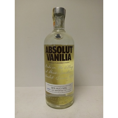 Absolut Vanilia 38% 1 l (holá láhev)