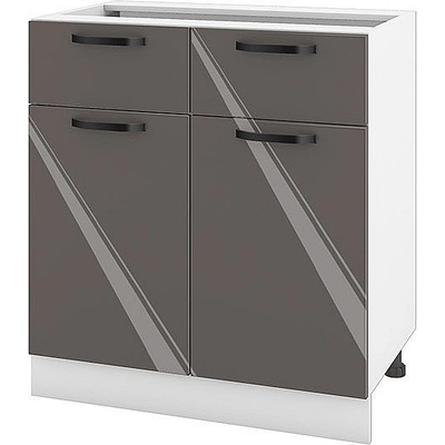 ИРИМ Долен кухненски шкаф Сити БФ-Антрацит гланц-05-26 80 см