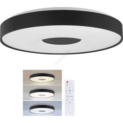 Brilagi - димируемо LED таванно осветително тяло JAMIS LED/48W/230V Ø 39 см черно + дистанционно управление (BG4738)