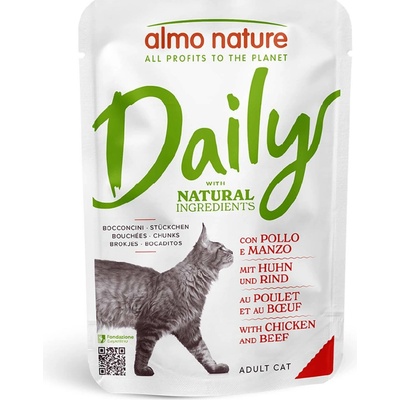 Almo Nature Daily Menu 12 x Kuracie a hovädzie 70 g