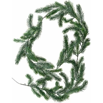 HOMESTYLING Vánoční dekorace girlanda borovice 180 cm matná zelená KO-317910290prir