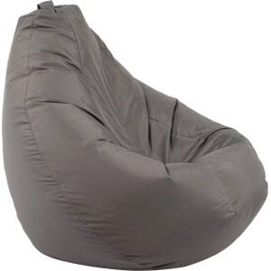Pufrelax Пуф круша 320л. , Nirvana Grande - Teteron Grey, За открито, Перящ се калъф, Пълнеж от Полистиролни перли