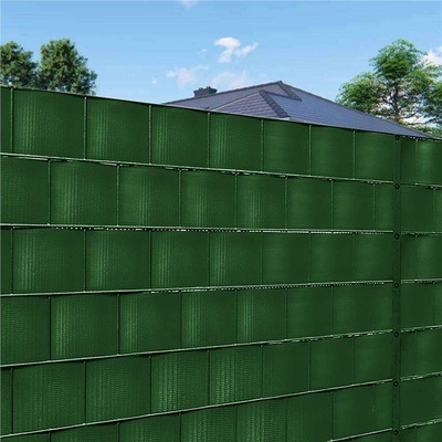 Springos Оградно пано за уединение в градината, pvc, 35 х 0, 19 м, зелено (fn0008)