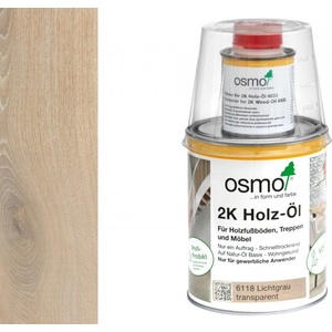 Osmo 2K Wood Oil 6118 Светло сиво - двукомпонентно масло за дървесина 0.375л (2932)