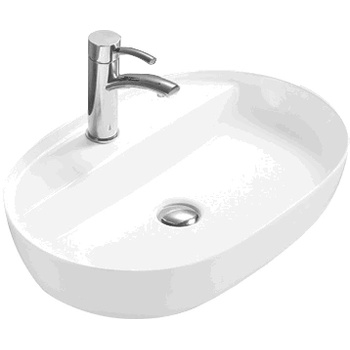 Mexen Adel овална мивка за монтаж върху плот 60 x 41 см, бяла - 22166000 (22166000)