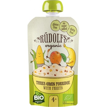 RUDOLFS Bio kapsička obilná 3zrnná kaša s ovocím 110 g