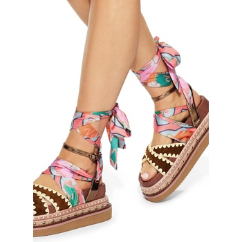 Kurt Geiger London сандали дамски кожени Orson Cross Scarf Sdl (5597336219)