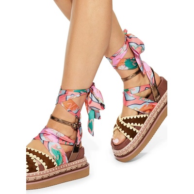 Kurt Geiger London сандали дамски кожени Orson Cross Scarf Sdl (5597336219)