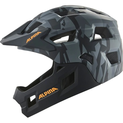 Alpina Детска full Face каска Alpina Kid's Rupi Bike helmet - Black Camo / Orange Matt - размер 50-55 cm (851-1443-0411)