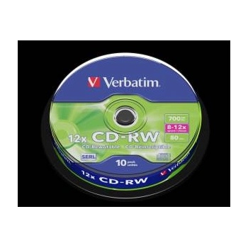 Verbatim CD-RW 700MB 12x - шпиндел 10 бр