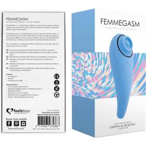 FeelzToys - вибратор за клитор 2в1 презареждаем - син