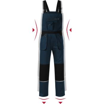 Rimeck Woody Pánske pracovné nohavice s trakmi W02 námorná modrá