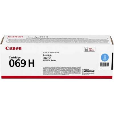Canon Тонер CRG-069H MF75x/LBP673, 5500 страници/5%, Cyan (CRG-069HC)