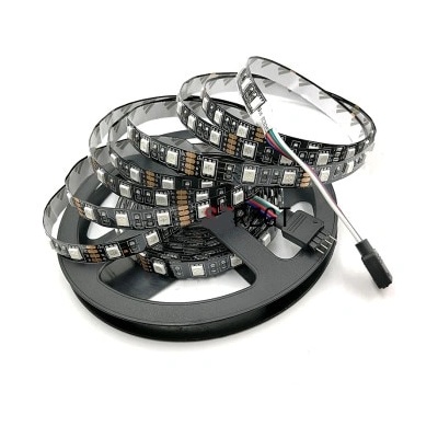 5V USB LED Лента Многоцветна 5050-30 SMD/m RGB, 7.2 W/m, IP20, ролка 5м ►4, 00лв/м (1200)