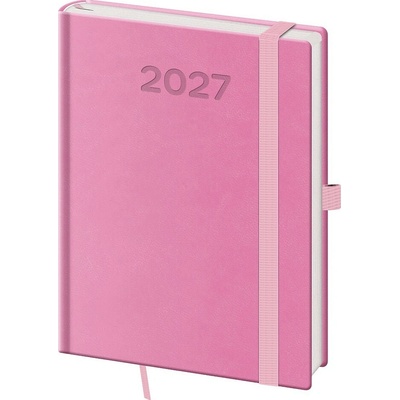 Helma Print Pop B6 týdenní 2027 růžový