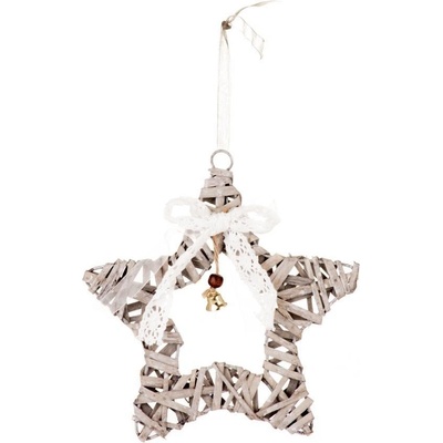 MagicHome Dekorácia Vianoce Wildeco Hviezdička bal. 5 ks 20x3 cm