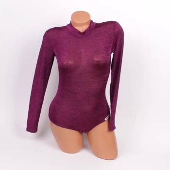 Image 1 of Лилаво дамско боди с дълъг ръкав