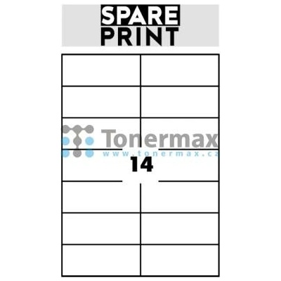 Spare Print Premium A4 14 etiket 105x42,3 mm 100 archů bílé