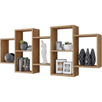 Image 1 of Mirjan24 Етажерка TRIO 65x161 см кафяв (MJ0067)