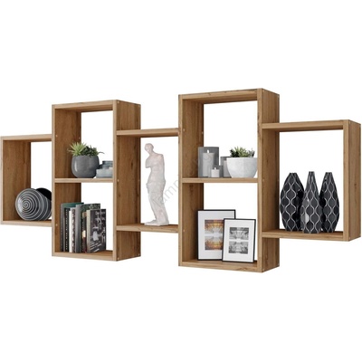 Mirjan24 Етажерка TRIO 65x161 см кафяв (MJ0067)