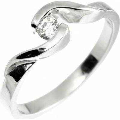 Šperky NM Zlatý prsten s diamantem 1369