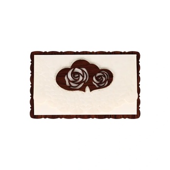 Поздравителна картичка с релефни орнаменти (К86337-2)