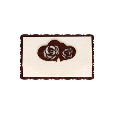 Поздравителна картичка с релефни орнаменти (К86337-2)