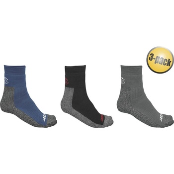 Sensor ponožky 3-PACK TREKING šedá/černá/modrá