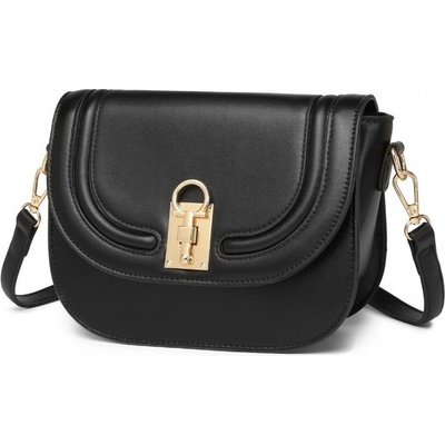 Čierna dámska klopnová kabelka Ronie