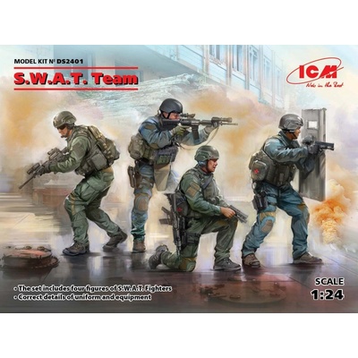 ICM S.W.A.T. Team DIORAMA SET 4 fig. DS2401 1:24