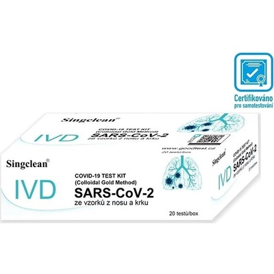 Hangzhou Singclean COVID-19 Test Kit Colloidal Gold Method Nasal Swab 20 ks – Zboží Mobilmania