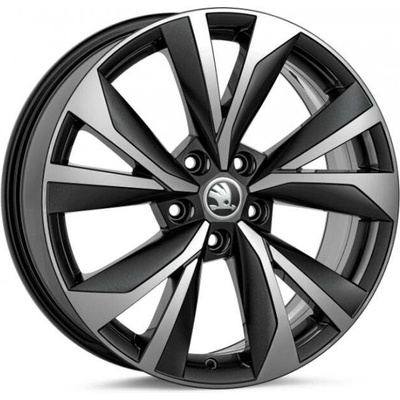 Škoda CORVUS 7x18 5x112 ET45 black metallic