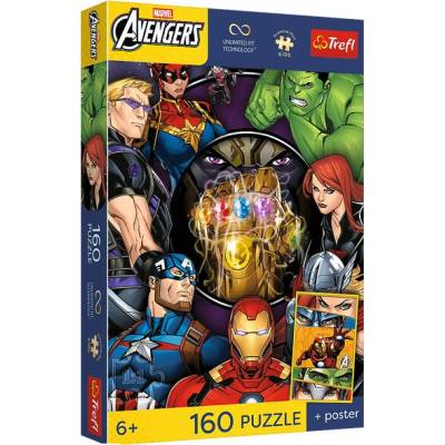 Trefl Marvel Hrdina dňa + plagát 160 dielov