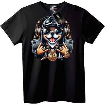 NOONEBRAND Луксозно куче с Bitcoin и слушалки - 2XL, White
