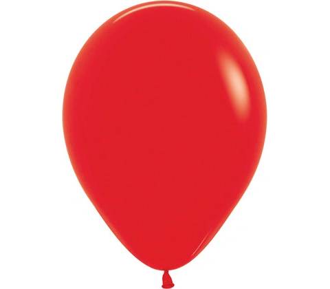 Balón solid 25 cm červený