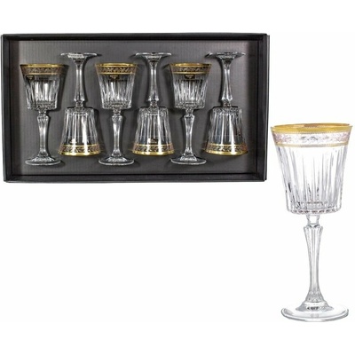 BOHEMIA PRESTIGE BOHEMIA PRESTIGE DORATO SKLENICE NA VÍNO 6 x 300 ml