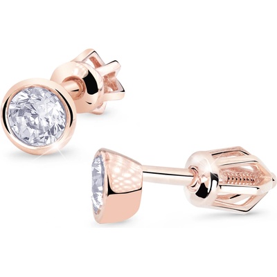 Cutie Jewellery - diamonds Náušnice DZ8053 na šroubek ze zlata s diamanty